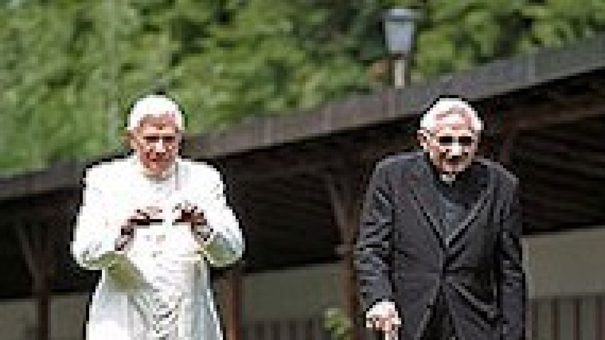 Los hermanos Ratzinger.