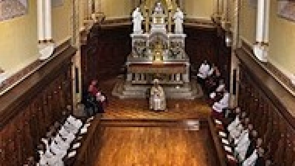 El Papa, con los cartujos.