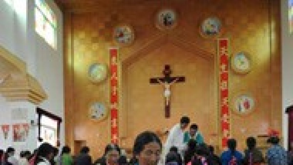 Parroquia de Mang Kang, en el Tíbet