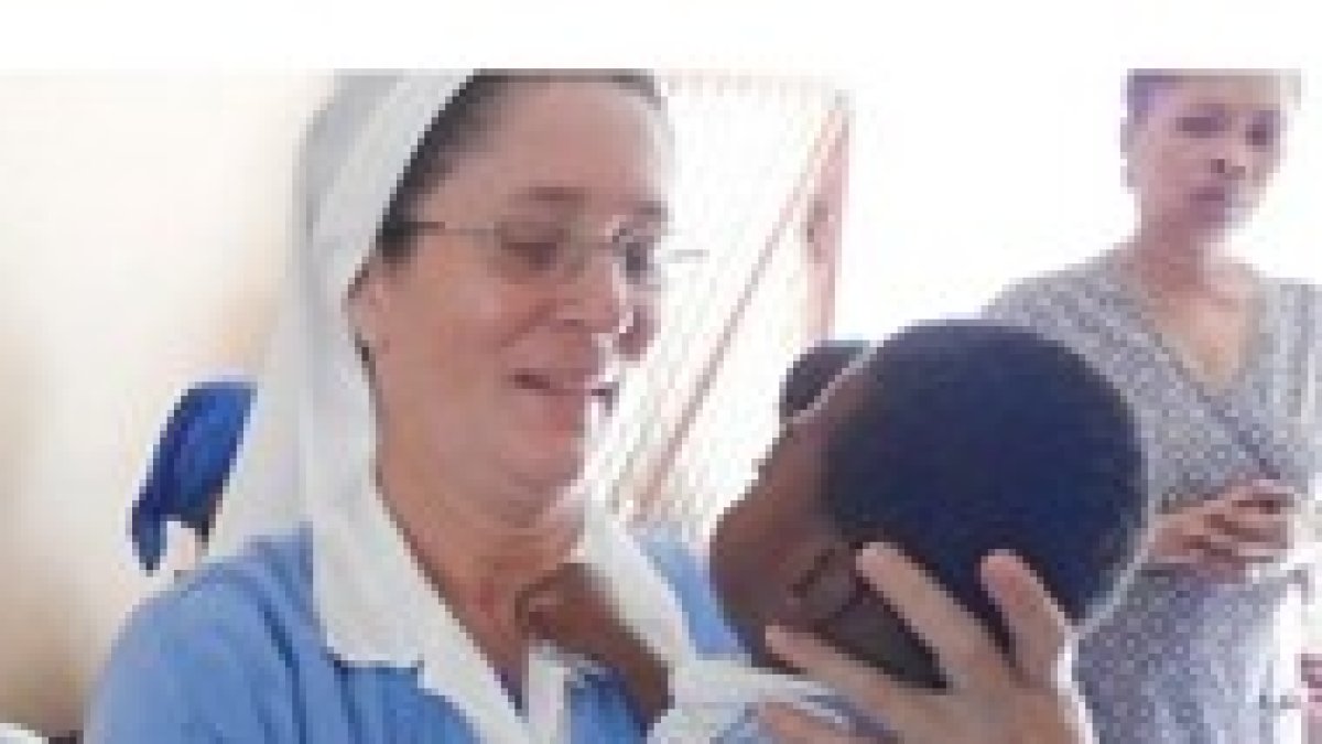 La hermana Gloria, en el Hospital del Espíritu Santo