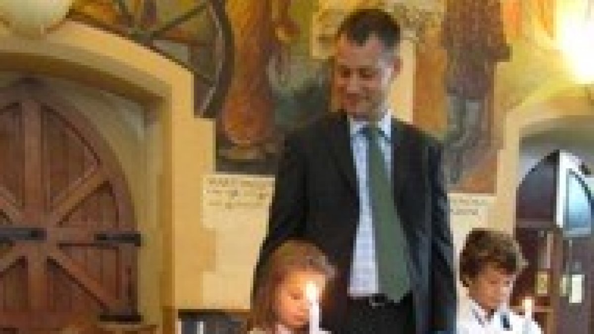 Anthony Radice y su familia