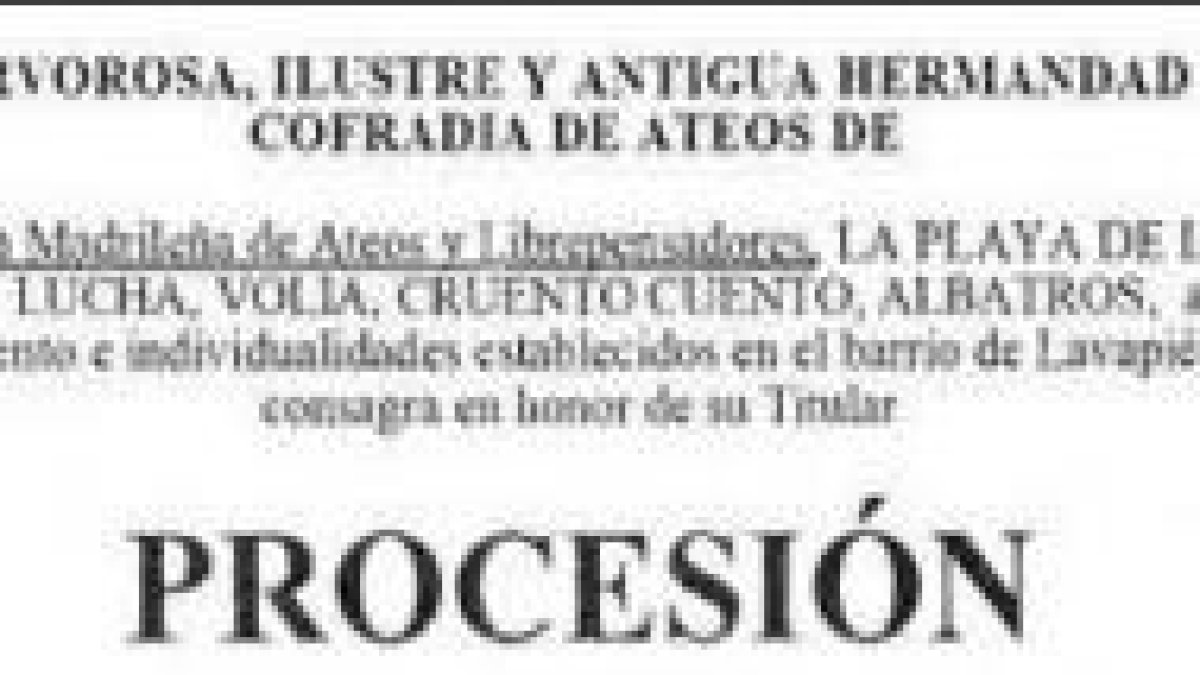 Cartel anunciador de la 