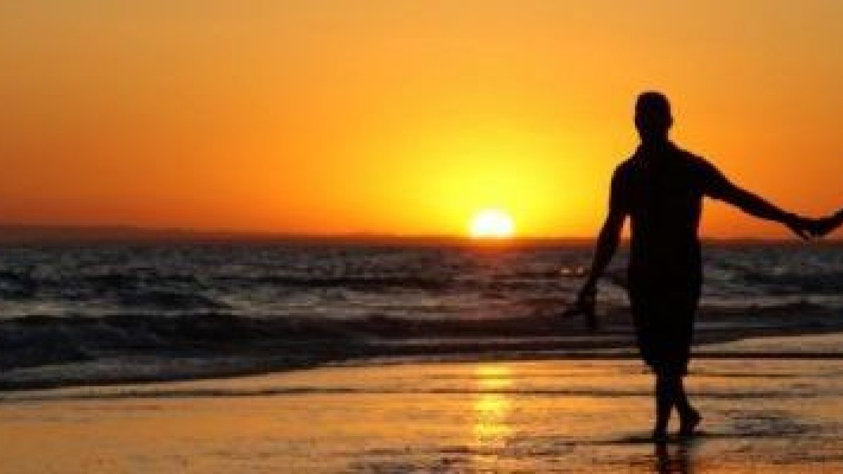 Un atardecer en la playa