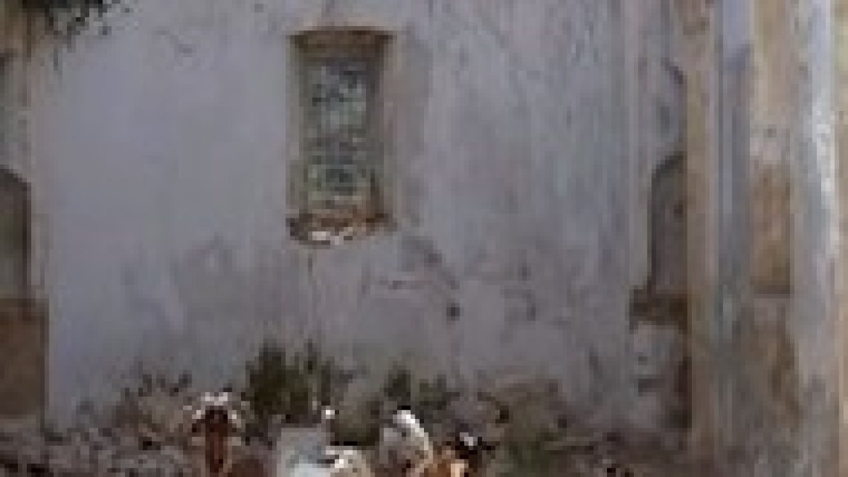 Ganado en los lugares santos.