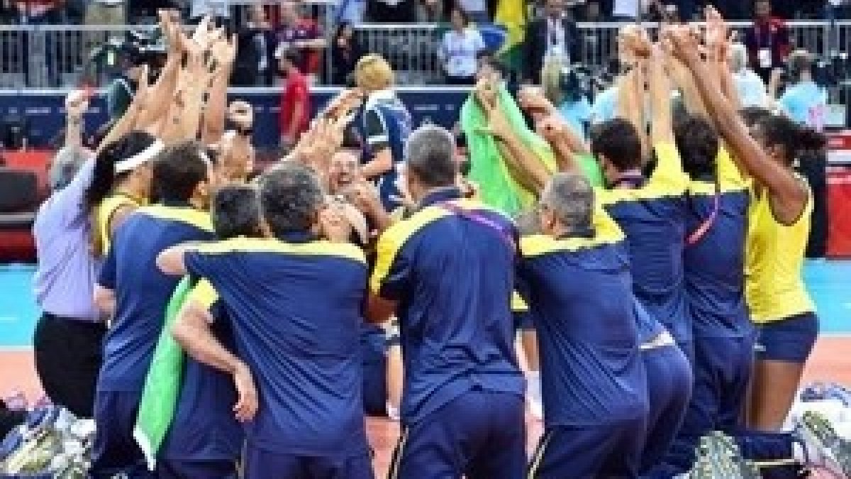 El equipo femenino de voleibol de Brasil
