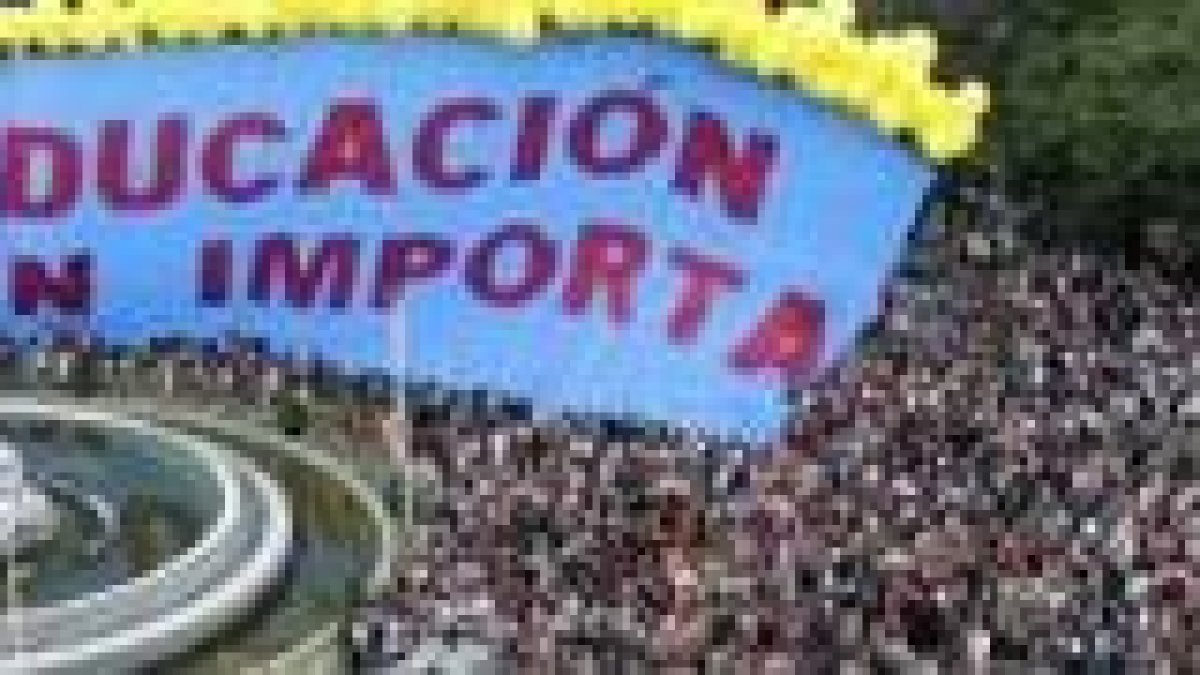 Manifestación contra la política educativa de Zapatero