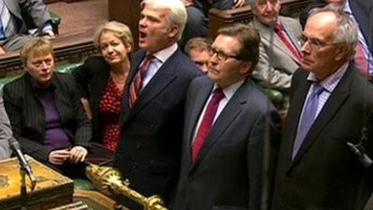 Votación en el Parlamento británico