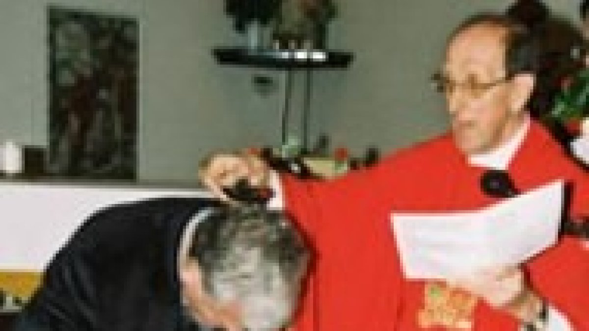 Frank, al bautizarse en Haarlem