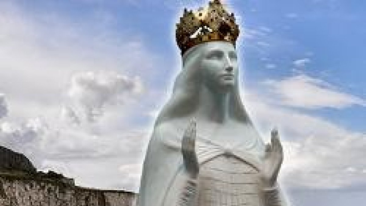 Imagen de la Virgen del Santuario de Knock, lugar de las apariciones de 1879 en Irlanda