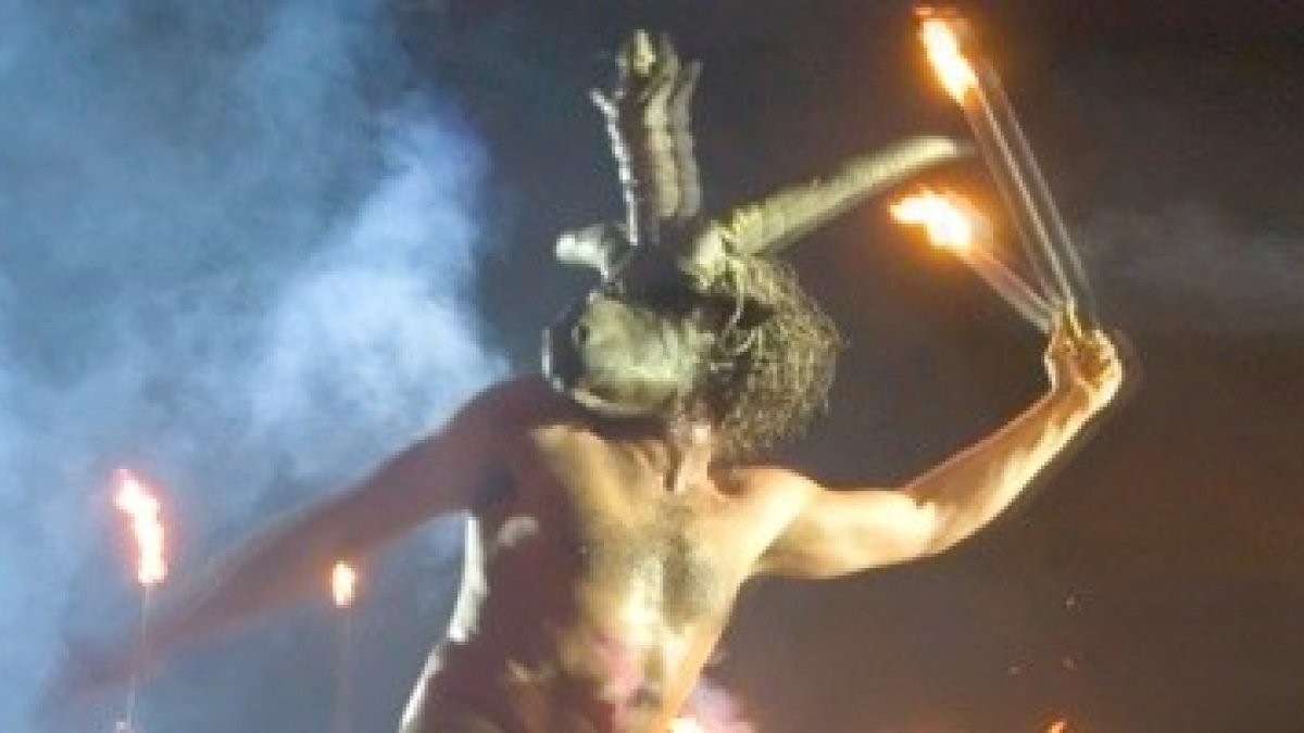 Una escena del Aquelarre de Cervera (Cataluña)