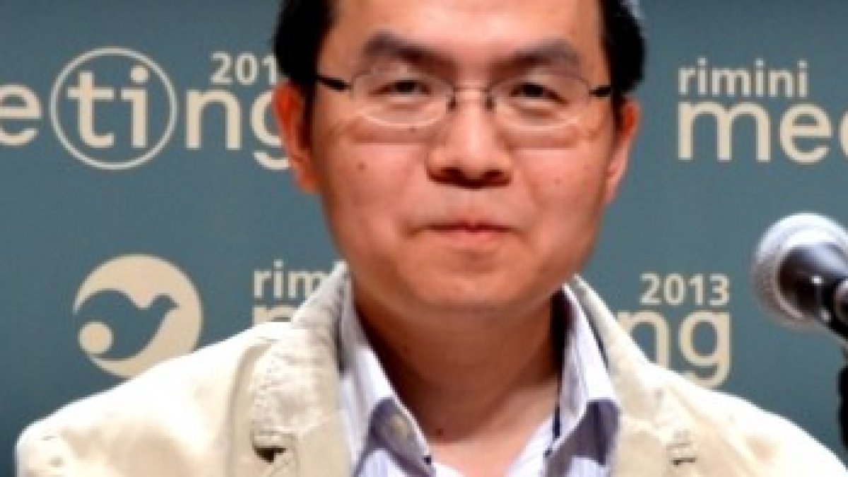 Tiuenyue Wu explicó en el Meeting de Rímini como Tomás de Aquino y San Agustín acercan fe y razón a los estudiantes chinos