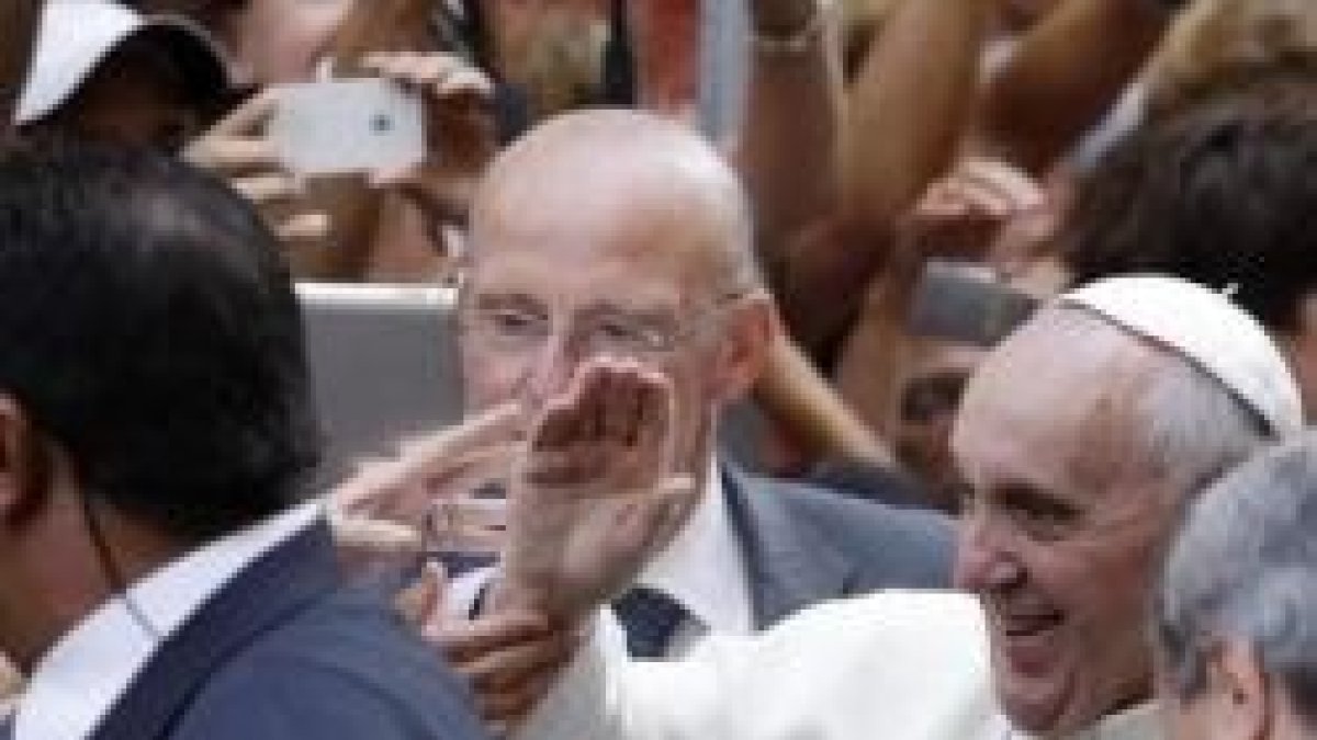 El Papa Francisco visitó a los agustinos en la fiesta de su patrón