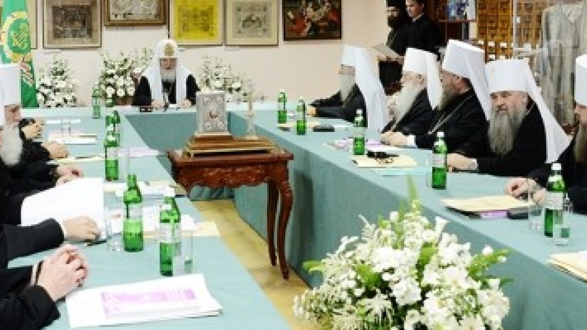 La foto corresponde al Sínodo Ortodoxo Ruso del 27 de julio, cuando se aprobó la fiesta de esta imagen
