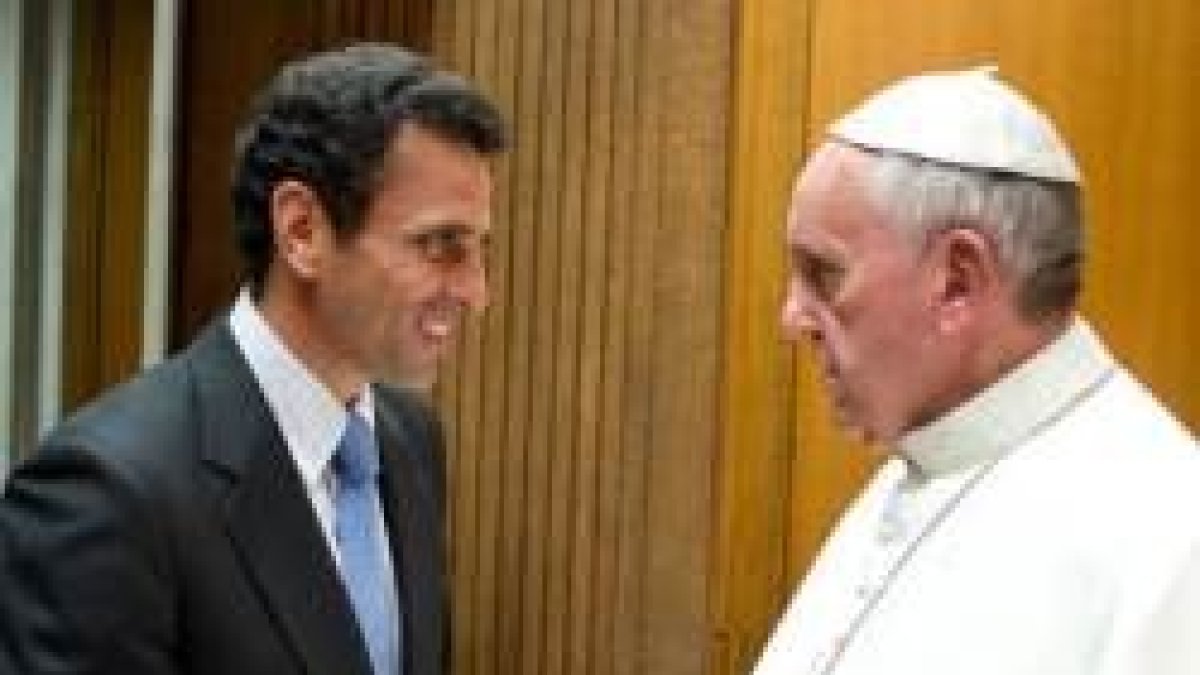 Henrique Capriles y el Papa Francisco