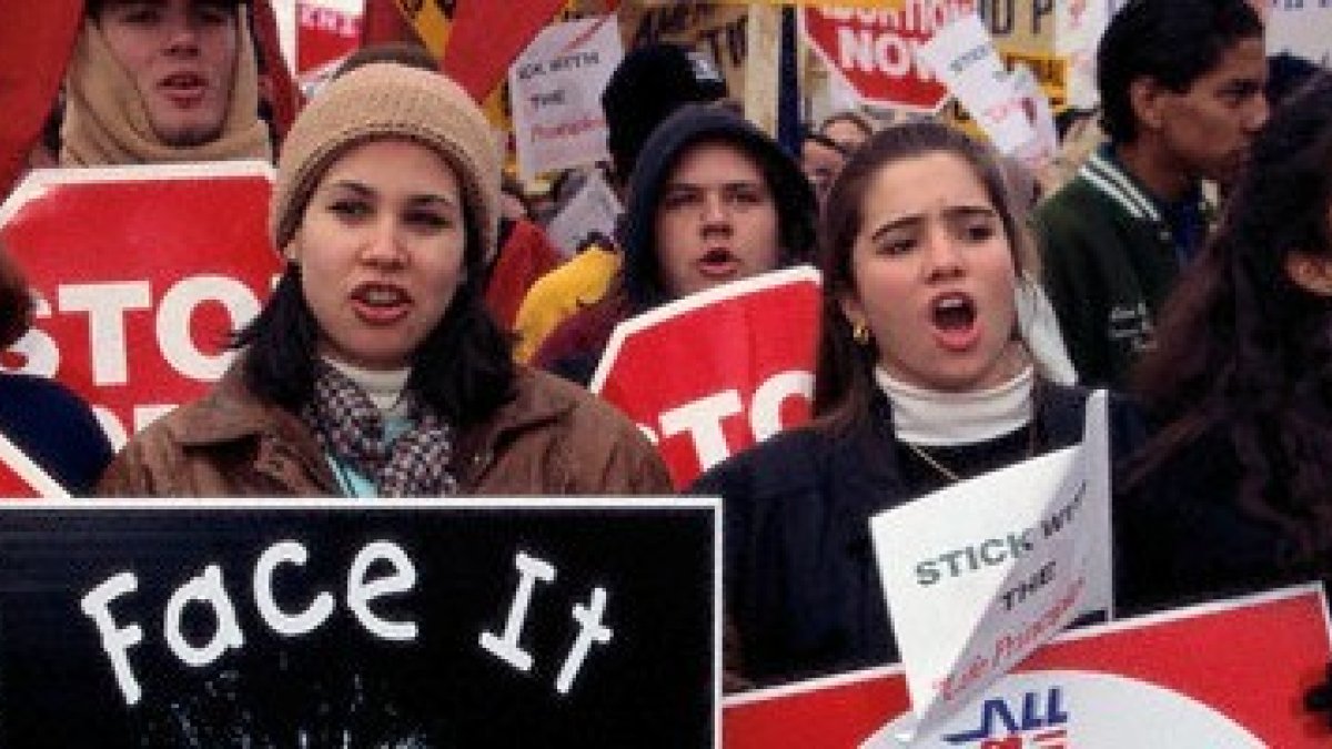 Activistas provida en una manifestación en Washington