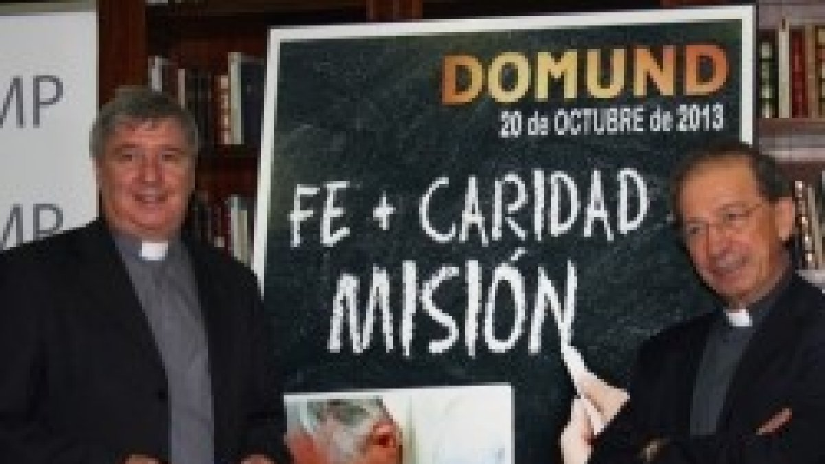 Timoteo Lehane y Anastasio Gil presentan la campaña del Domund 2013
