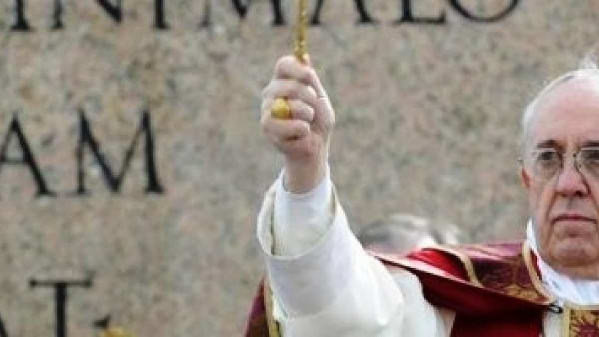 El Papa Francisco en la bendición de los ramos