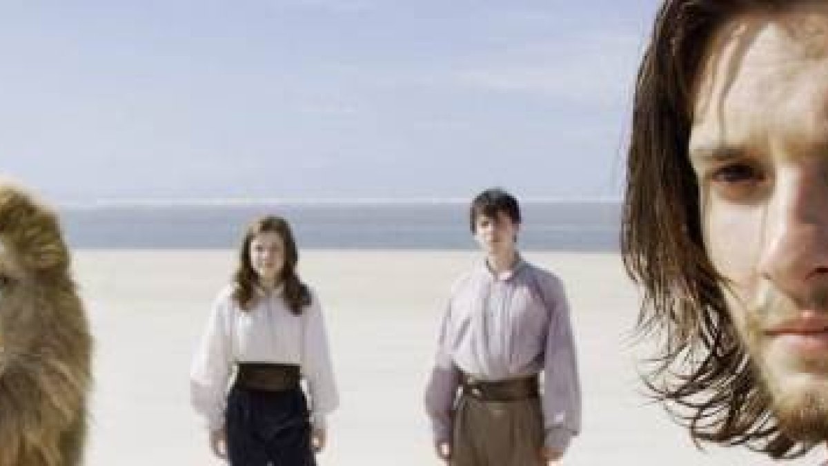 Una escena de la tercera película de Narnia, en el país de Aslan, signo del Más Allá
