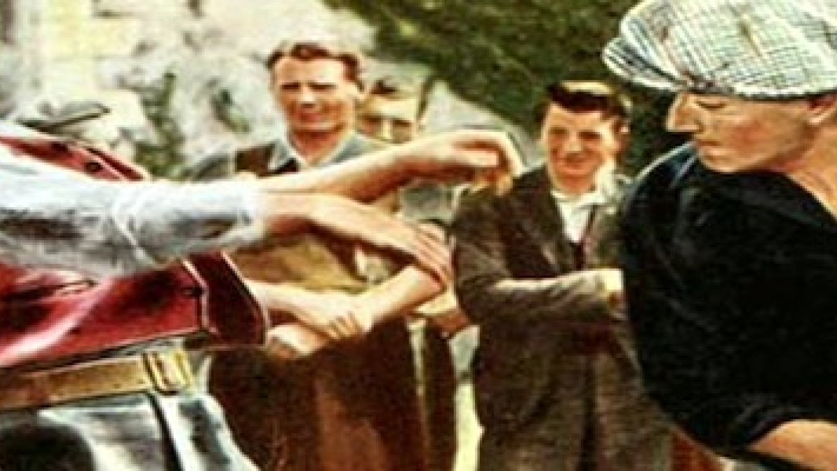 John Wayne tumba a Victor McLaglen en la película que retrató la idealizada Irlanda católica de John Ford.