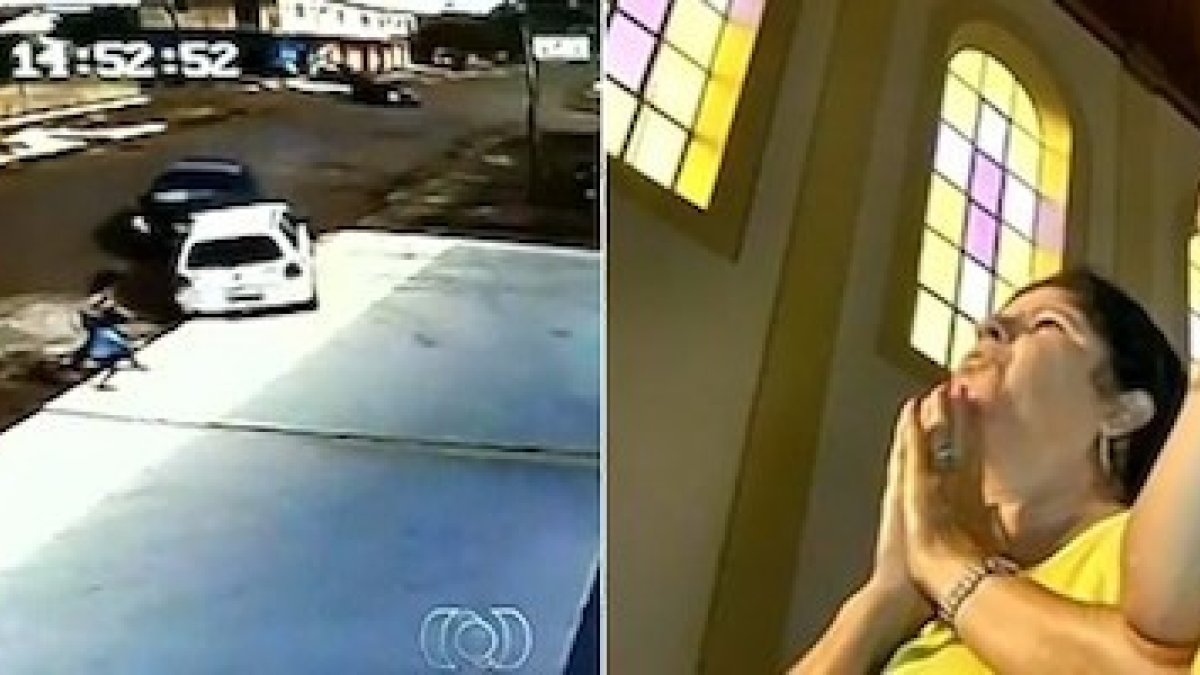 Wilma y Joao Pedro no tardaron en acudir a la iglesia a dar gracias a Dios por seguir vivos.