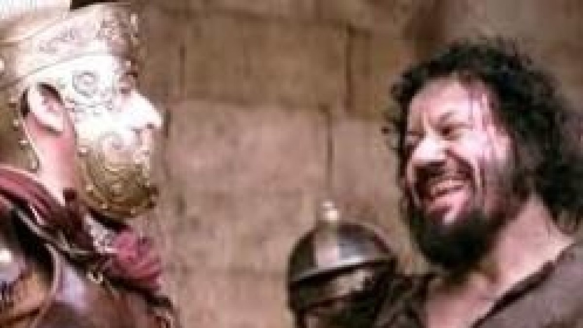 Fotograma de La Pasión interpretada por Pedro Sarubbi en el papel de Barrabás