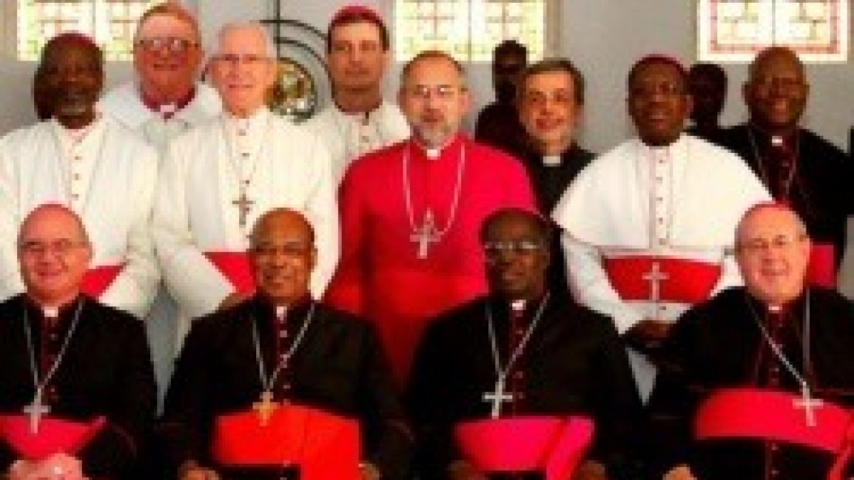 Algunos de los obispos católicos de Sudáfrica, donde los católicos son el 7 por ciento de la población