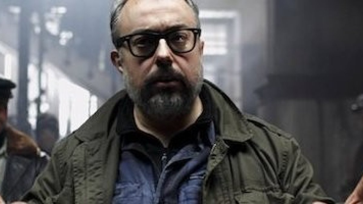 Álex de la Iglesia en el rodaje de su película Balada Triste de Trompeta