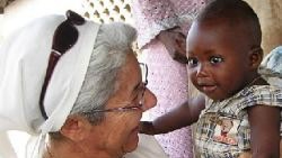 Monja misionera en África