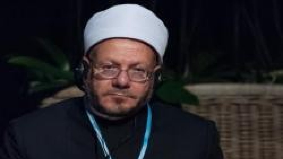 El Gran Muftí de Egipto, Abdel Karim Allam, con autoridad sobre más de 70 millones de musulmanes