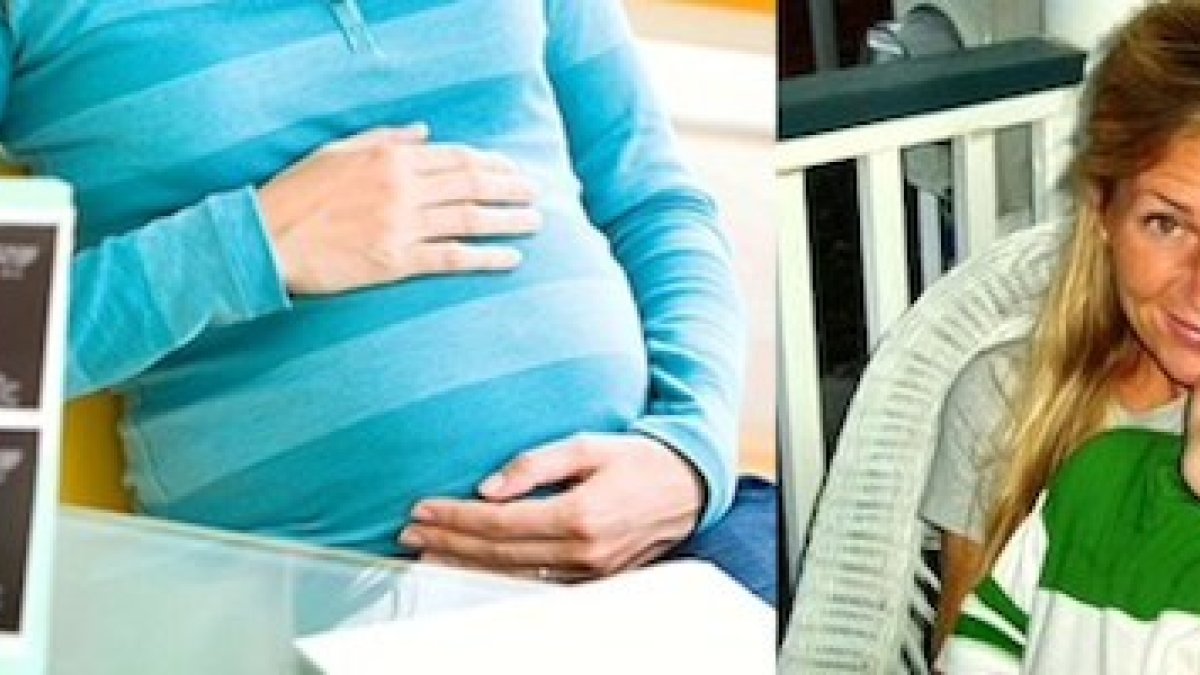 Meg Pérez, con el hijo a quien sí puede abrazar.