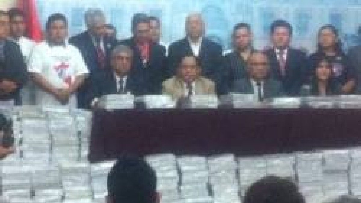 Presentación del millón de firmas que pide que no se aprueben las uniones civiles de personas del mismo sexo