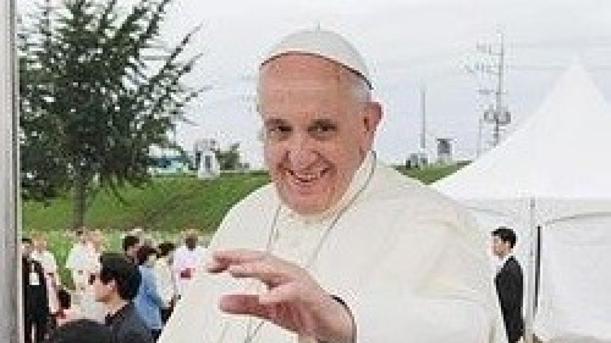 Francisco, a su llegada a la misa