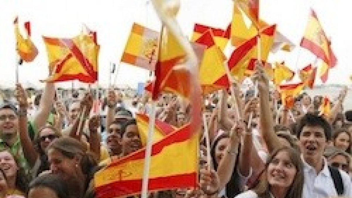 Los españoles esperan la visita del Papa