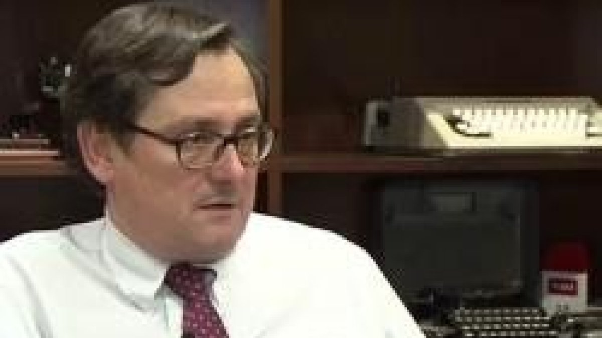 Francisco Marhuenda, director de La Razón, en su despacho del diario afín al PP