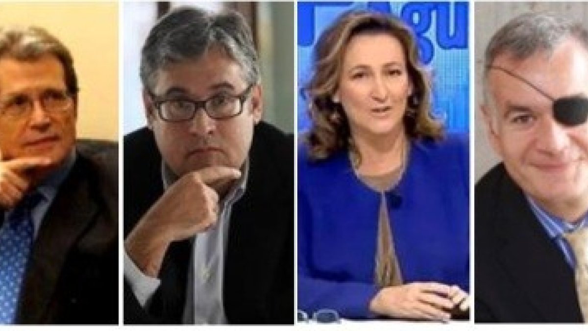 De izquierda a derecha - Ussía, Miró, De Prada, Durán, Esparza y Marhuenda