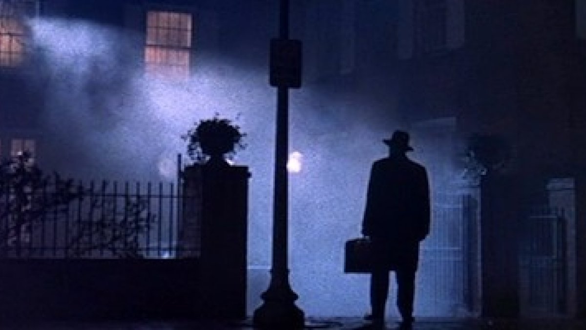 El legendario cartel de la película El Exorcista, dirigida por William Friedkin en 1973.