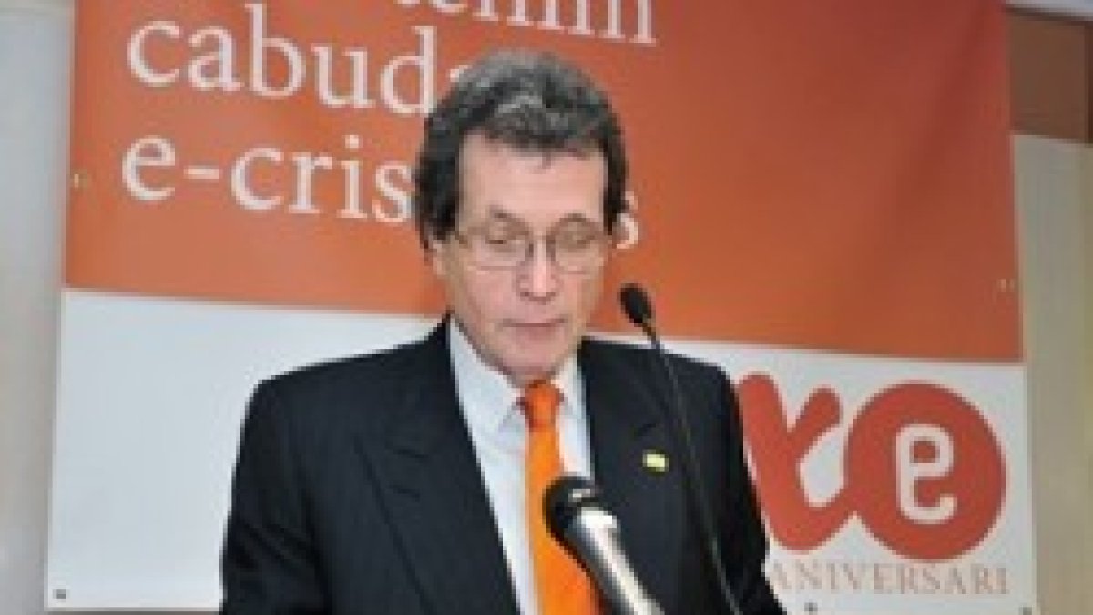 Josep Miró, en la celebración de los primeros 10 años de E-Cristians