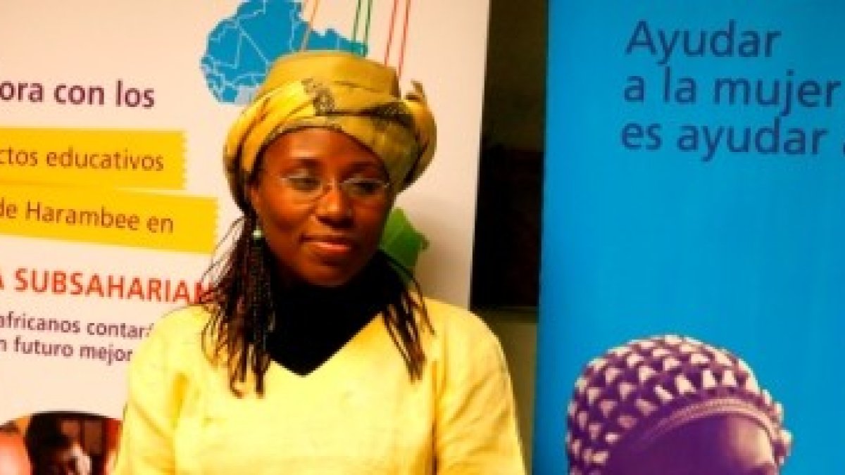 Vanessa Koutouan, del Centro Rural Ilomba, en Costa de Marfil, es el premio Harambee 2015