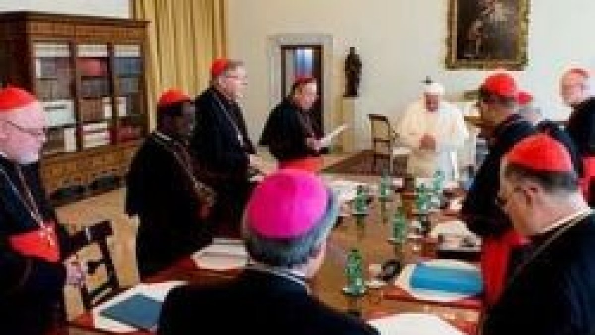 Reunión del G9 de cardenales con el Papa Francisco