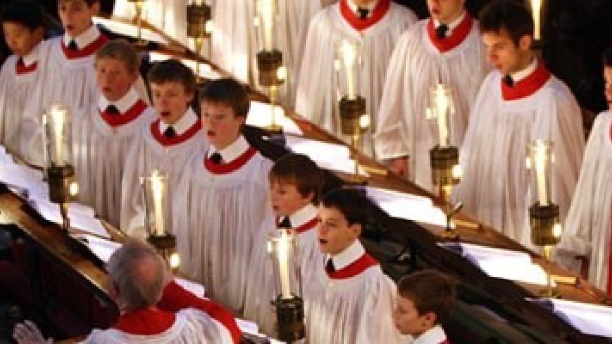 Coro del Kings College de Cambridge... sus villancicos navideños son toda una tradición