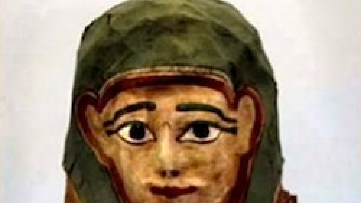 El profesor Craig Evans ha facilitado esta imagen de una momia similar a la que contendría el Evangelio de San Marcos.