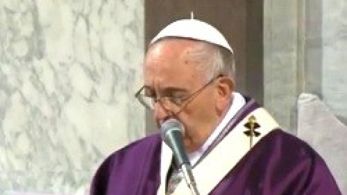 Francisco predica sobre oración, ayuno y limosna en la Cuaresma