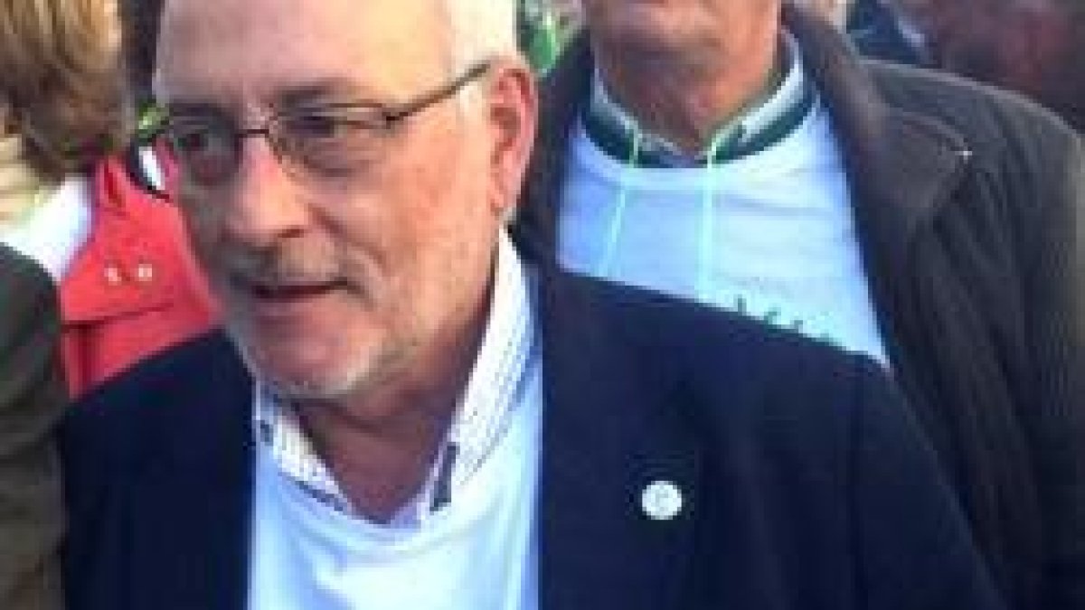 Benigno Blanco, en la manifestación Cada Vida Importa 2015, con la camiseta de la convocatoria