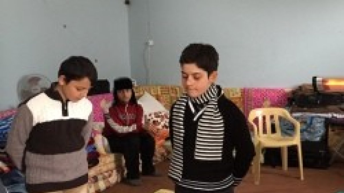 Niños iraquíes desplazados por la guerra, sin escuela