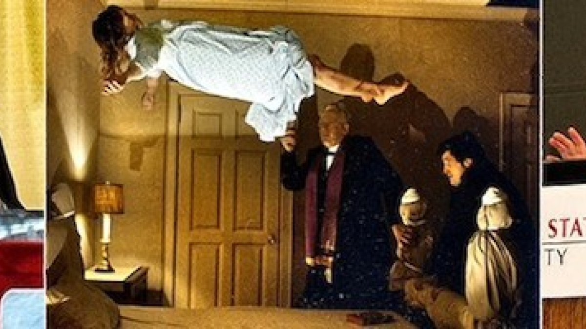 A la izquierda de una de las más célebre escenas de El Exorcista (William Friedkin, 1973), Gary Thomas; a la derecha, Vincent Lampert.