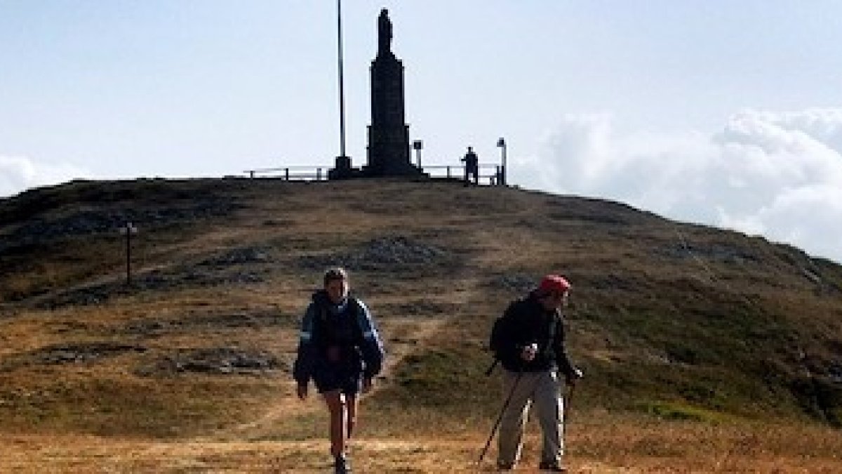 La imagen de la Virgen de Guadalupe es una referencia para los montañeros de los Apeninos.