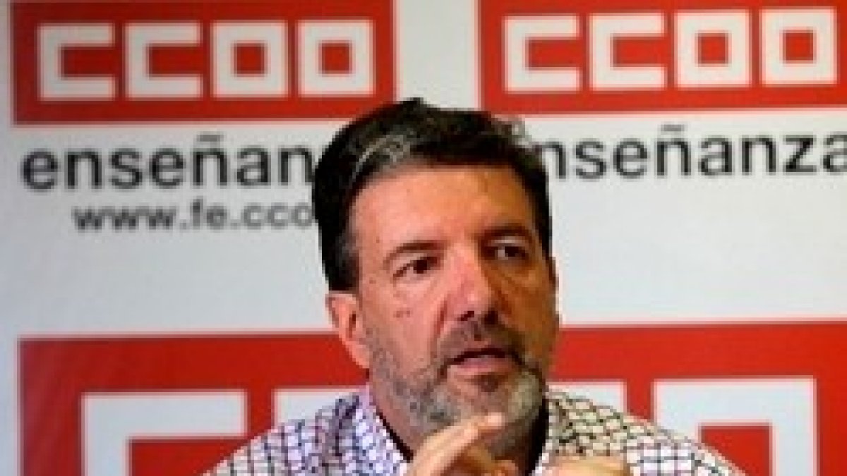 Francisco García, de Comisiones Obreras, sindicato cercano al comunismo y a Izquierda Unida