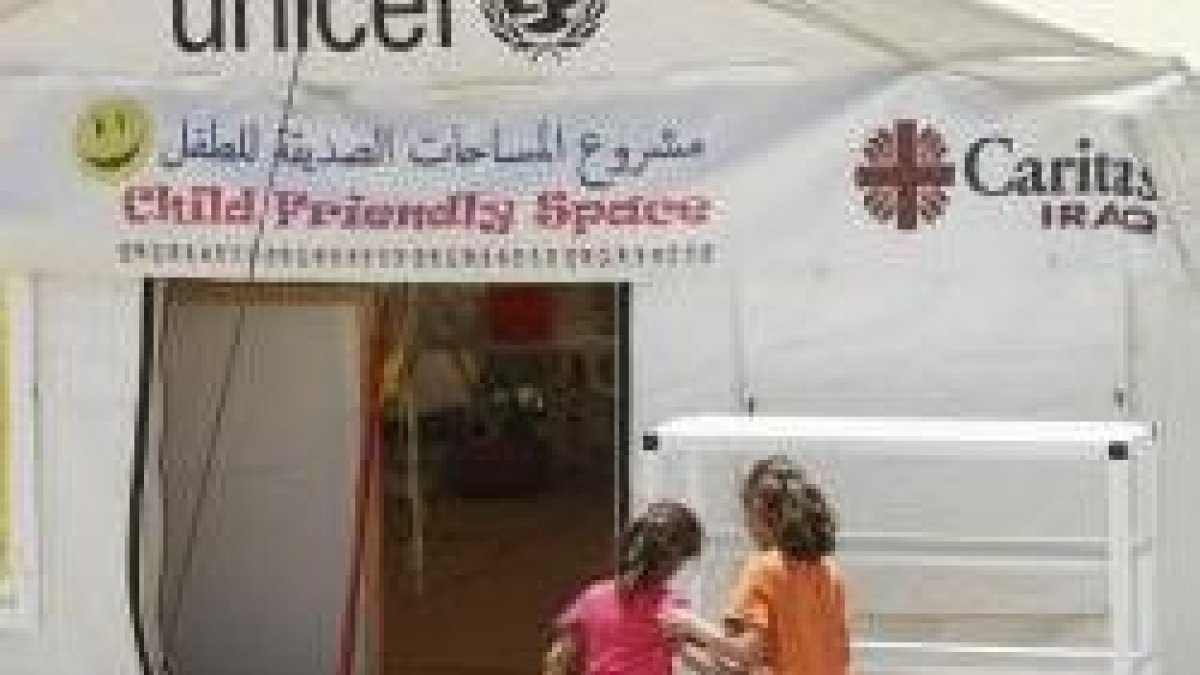 Espacio para niños refugiados de Cáritas Irak
