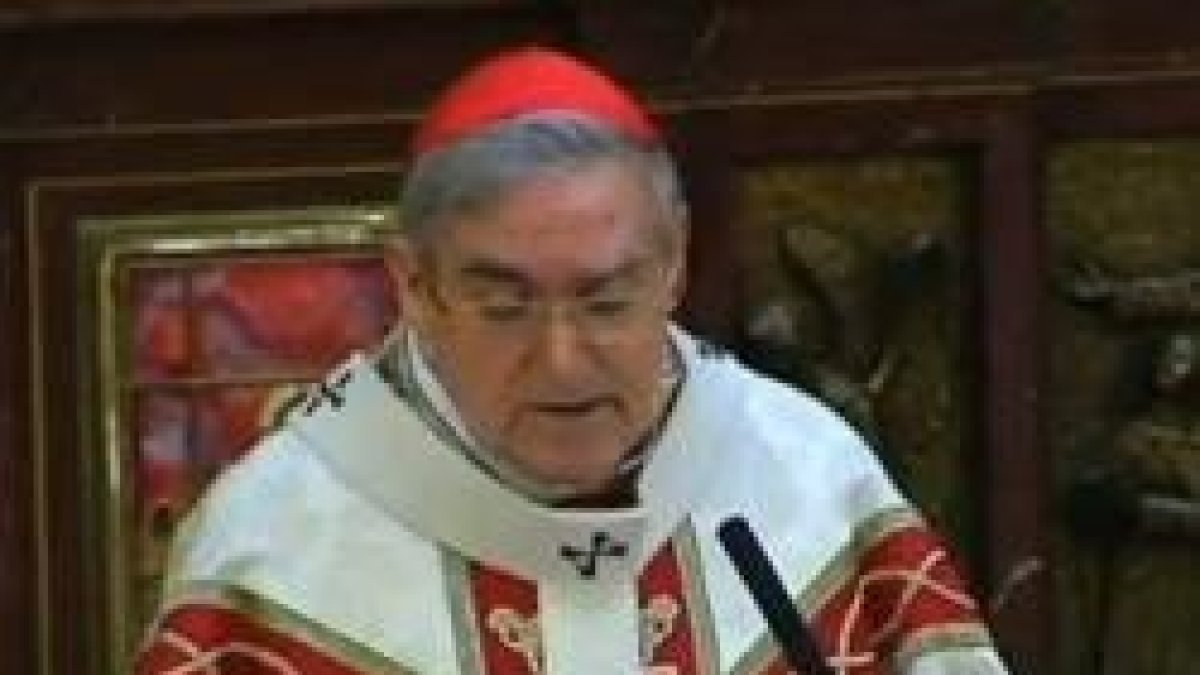 El cardenal Sistach durante la homilía de la Misa de la Merced, patrona de Barcelona