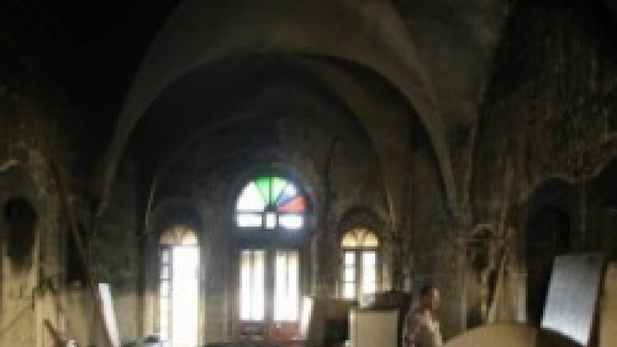 Así quedó el convento maronita de San Charbel en Belén tras el incendio provocado